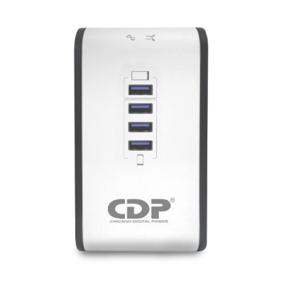 CDP regulador con 4 puertos usb /8 salidas /1000va r2cu-AVR1008