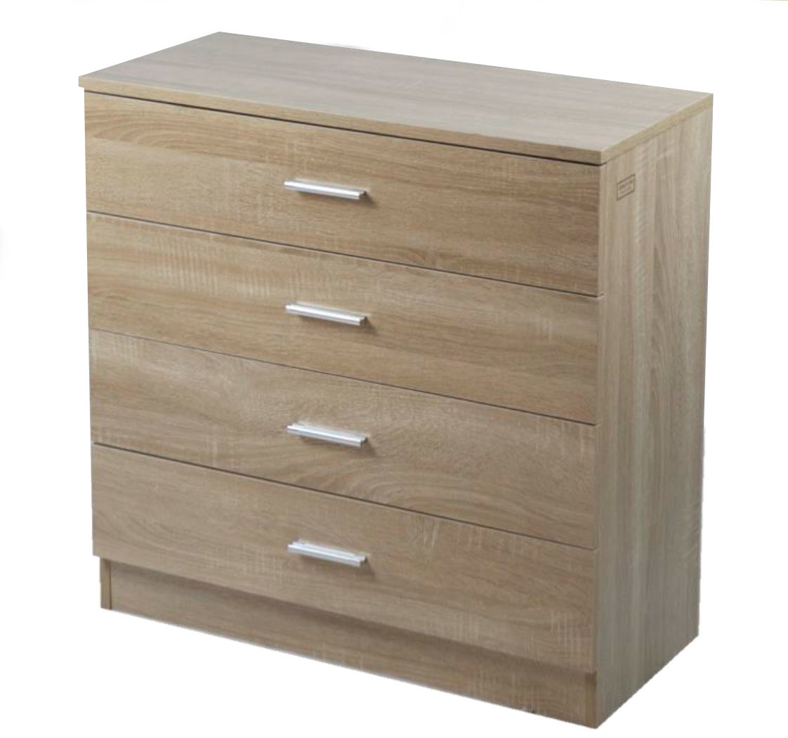 Kenneth Cole gavetero 4 niveles color roble-W72 x H67 x D33 cm-KCWD20220511-O