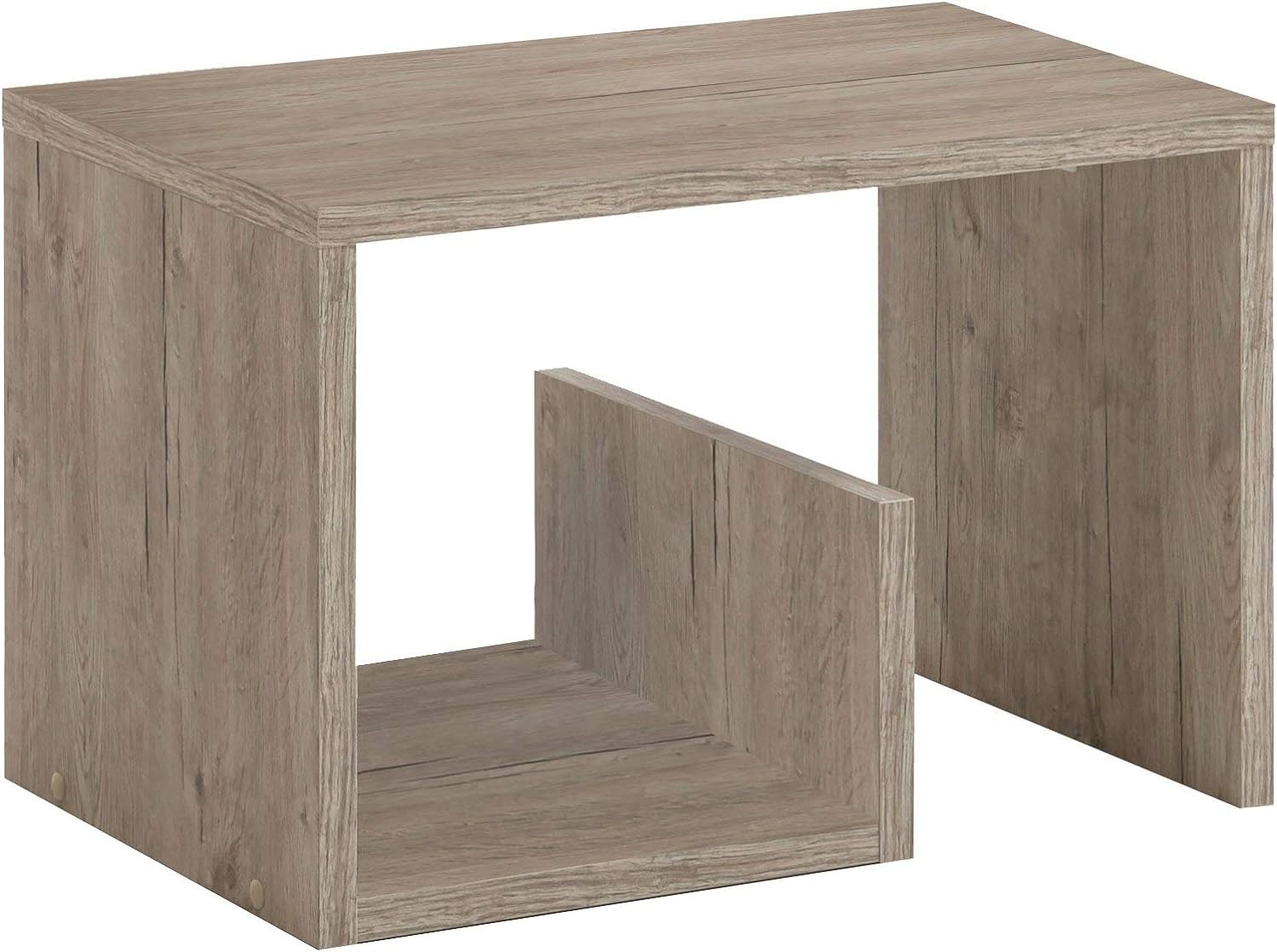 Kenneth Cole mesa de centro tipo librero color roble - KCWD2022055-OA